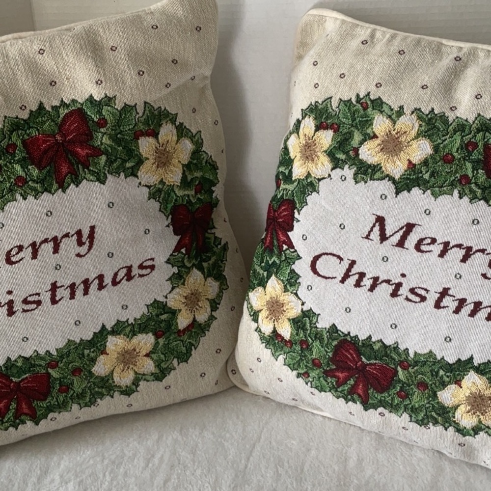 Festive Red and Green Holiday Pillows
